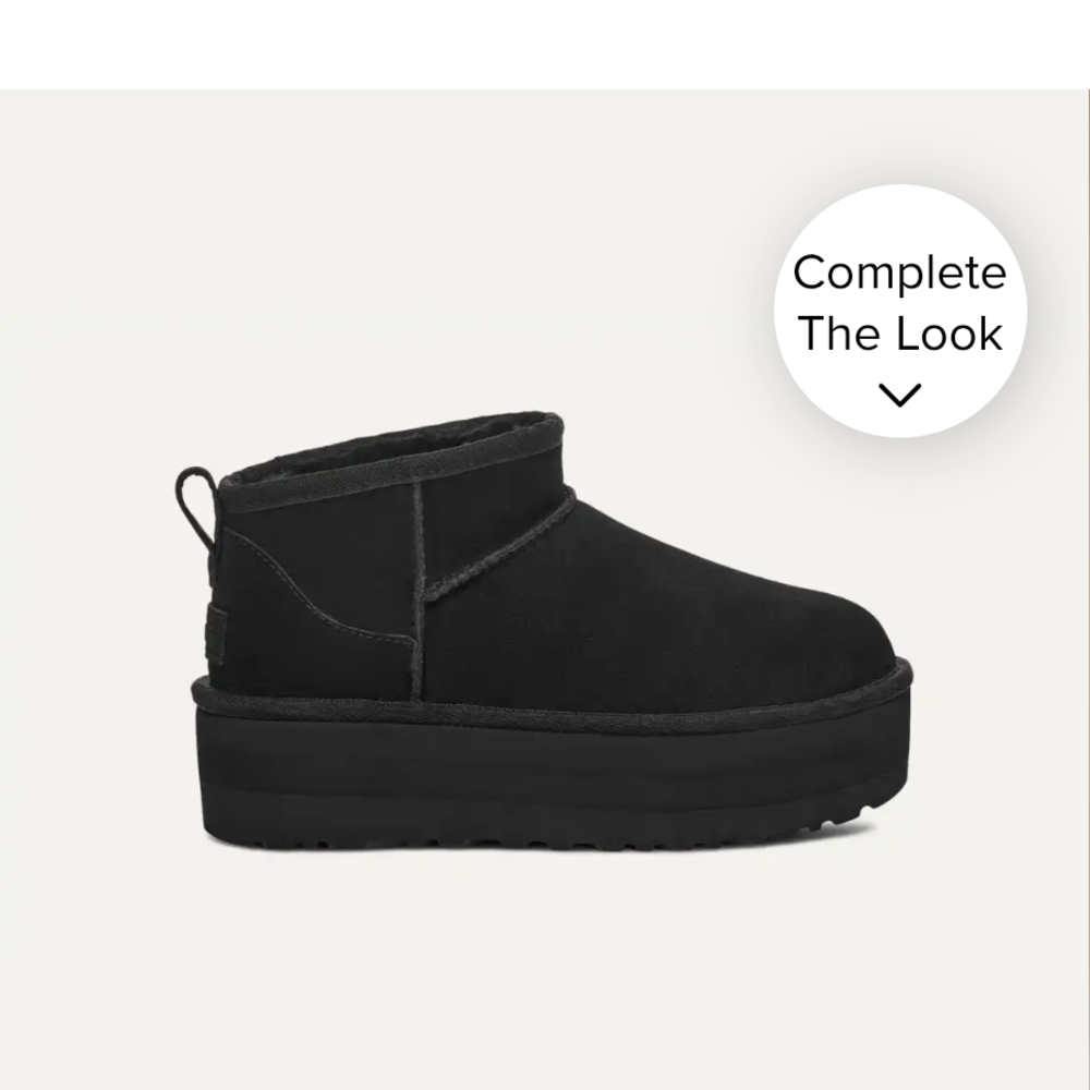 Black Platform Ankle Boots
